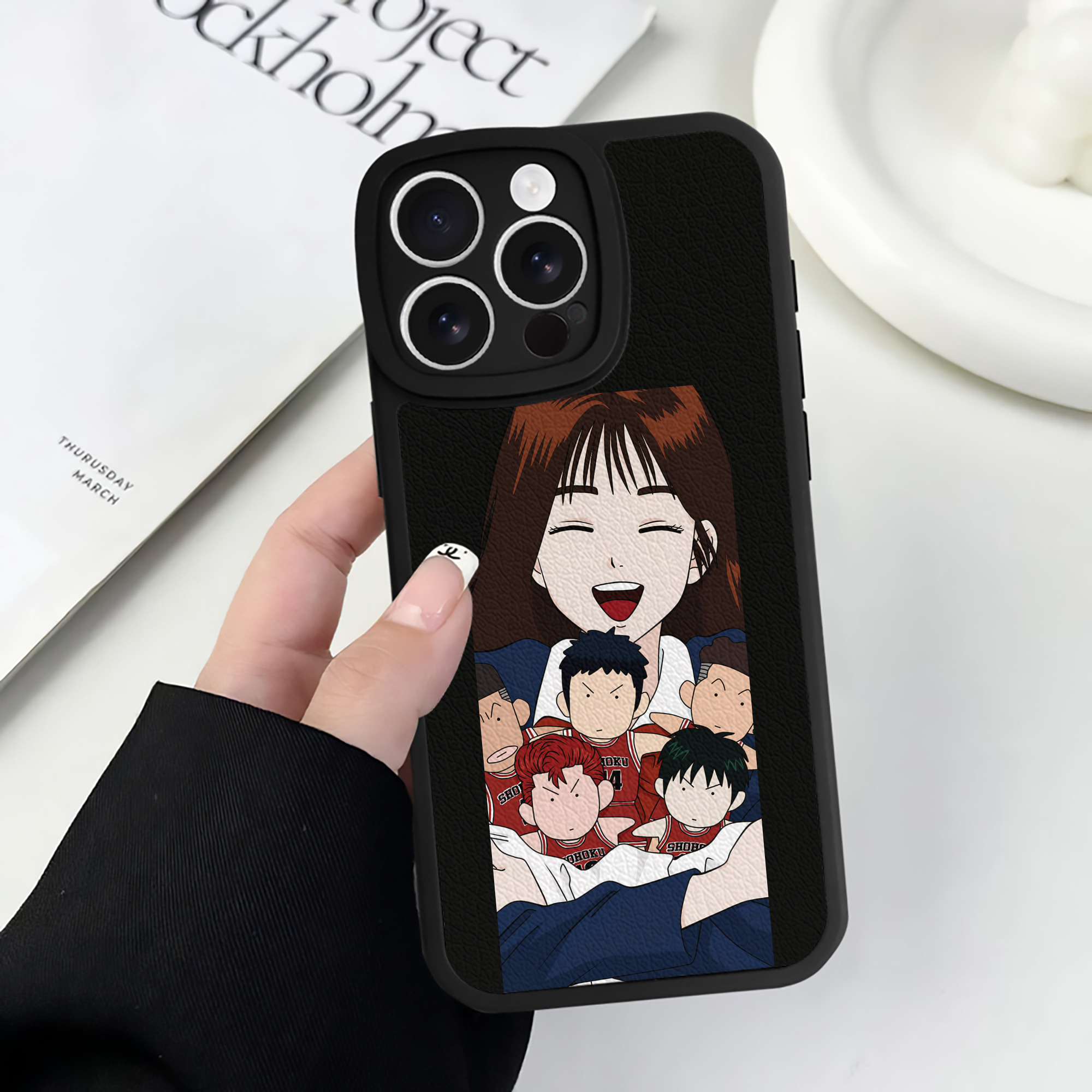 （画像用） SLAM DUNK／スラムダンク 【iPhone 16シリーズ対応】シリコンスマホケース（レザー調） 材質：シリコン